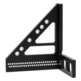 The Black Right-angle Ruler Is Suitable For Various Scenarios Including Construction, DIY Handicrafts, And Mathematics Learning. Its Precise Meas (Color: Black)